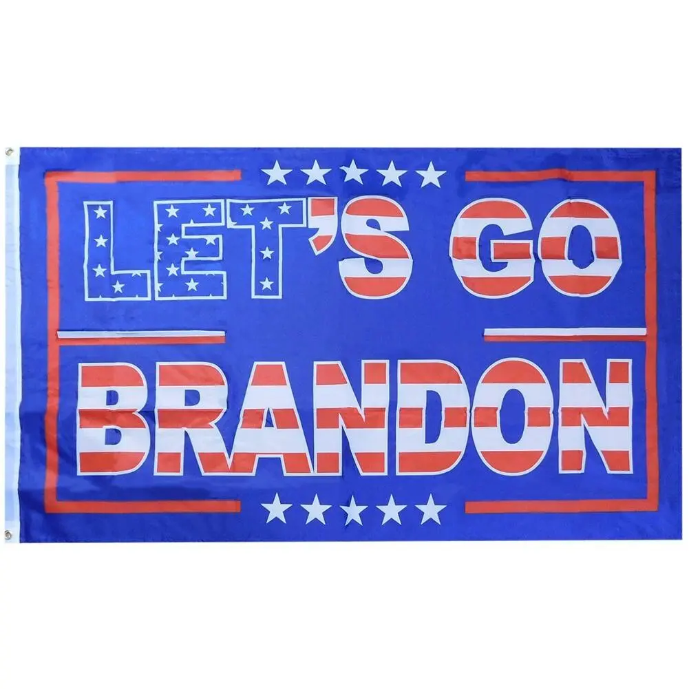[Made in US] Let's Go Brandon Flag 3x5 Ft Funny FJB Anti Joe Biden Trump 2024 AMERICA FIRST