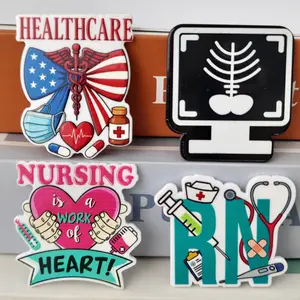 12pcs/bag Random Medical Acrylics Flatbacks for DIY Craft Assorted Designs Perfect for Crafting Projects