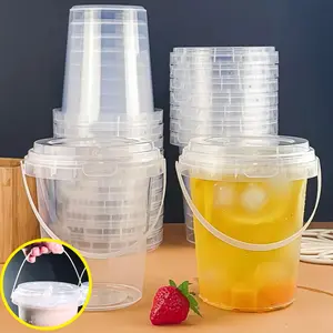 34 Oz Clear Plastic Cups With Lids 10/20 Sets, Food Grade Material, Reusable Design & Food Safe Drink Cups For Iced Coffee Smoothie Milkshake, Disposable Party Cups Versatile Usage Ideal For Pool Beach And Hot Cold Drinks