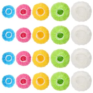 90Pcs Reusable Elastic Bowl Covers in 5 Sizes, BPA Free Stretch Translucent Food Covers as Replacement for Plastic Wrap & Aluminum Foil