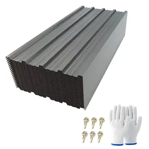Aobtkel®20 Pcs 42.52''X18.9'' Corrugated Galvanized Metal Roofing Panels, Waterproof Metal Siding Panels for Outdoor House, Storage, Chicken Coop, Garage and Shed#Summervibes