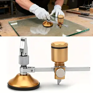 Adjustable Circular Glass Cutting Tool, Compass Glass Tile Cutter, 1.4 to 4.3 Inch Precision Circle Cutting Knife for Mirror Glass Ceramic Tile Processing and Home DIY Projects