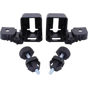 MOTOKU Pair Hood Bumper Stopper and Headlight Lamp Mount Bracket Set for Ford Fusion Mustang Expedition Lincoln MKZ 2013-2020 Right Left Side