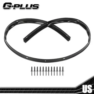 Fit For Dodge Challenger 2008-2022 Front Hood Bumper Weatherstrip Seal & Rivets G-PLUS