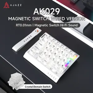 AJAZZ AK029 wired split mechanical keyboard ergonomic 29 key one handed gaming mechanical keyboard Crystal Domain Switch 0.01mm ultra fast response HIFI level noise reduction support multiple systems suitable for esports games