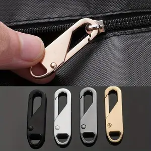 5Pcs Zinc Alloy Removable Zipper Pulls for Clothes Jackets Luggage Travel Bags Durable Replacement Heads Set of 5