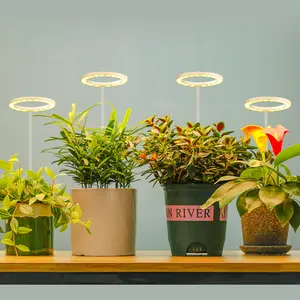 LED Green Plant Grow Light Full Spectrum USB 5V Adjustable Height Indoor 5Level Dimmable Timing 8/12/16H Sunlight Potted Hydroponic Flower Bloom Seed Cultivate Lighting Bonsai Growth Box UV/IR RedBlue Greenhouse Tent Succulent Fruit Cactu Moss Fill Lamp