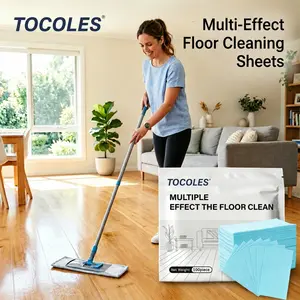 100-Pack Concentrated Floor Cleaning Tablets Sheets, Mild Scent Household Multipurpose Floor Cleaner with Antibacterial, Deodorization & Polishing for Hardwood, Laminate, Tile Surfaces