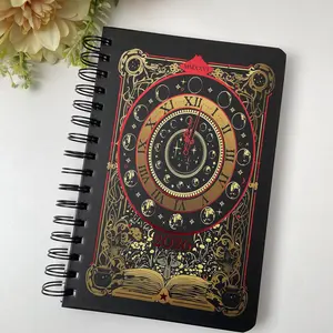 2026 Planner for Spiritual Growth & Daily Organization with Moon Phases Reading Listening Personal Growth Sections Vintage Witchy Artwork Spiral Binding Monthly Tabs