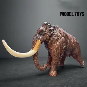 Prehistoric Animal Model Realistic Woolly Mammoth Toy Ice Age Figurine Boy Birthday Gift Collection Detailed Handmade
