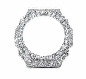 Iced Out G-Shock Moissanite Bezel kit — 11CT VVS D Color | 925 Sterling Silver GA-2100