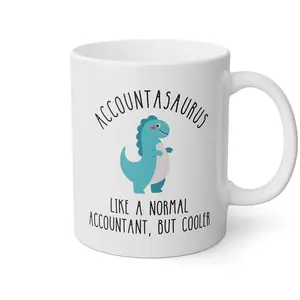Accountasaurus Like A Normal Accountant, But Cooler Funny Accounting Coffee Mug XNO