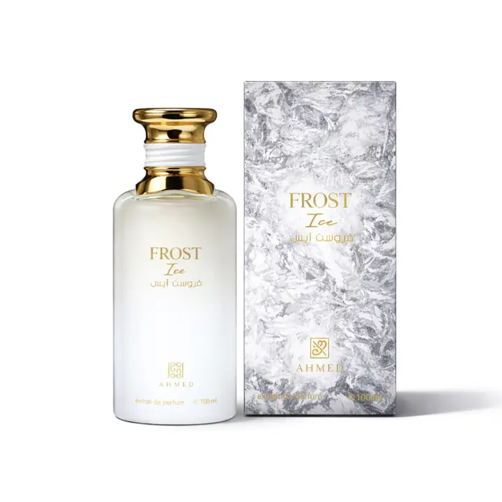 Ahmed Al Maghribi Frost Ice Extrait De Parfum - Crisp Marine-Citrus Woody Aromatic EDP Scent, Long-Lasting Unisex Fragrance for Adults, Daytime Wear, 100 ml (3.4 fl oz) Bottle, Edp Scents, 100 Ml Bottle, Captivating Fragrance, Floral Amber Scents