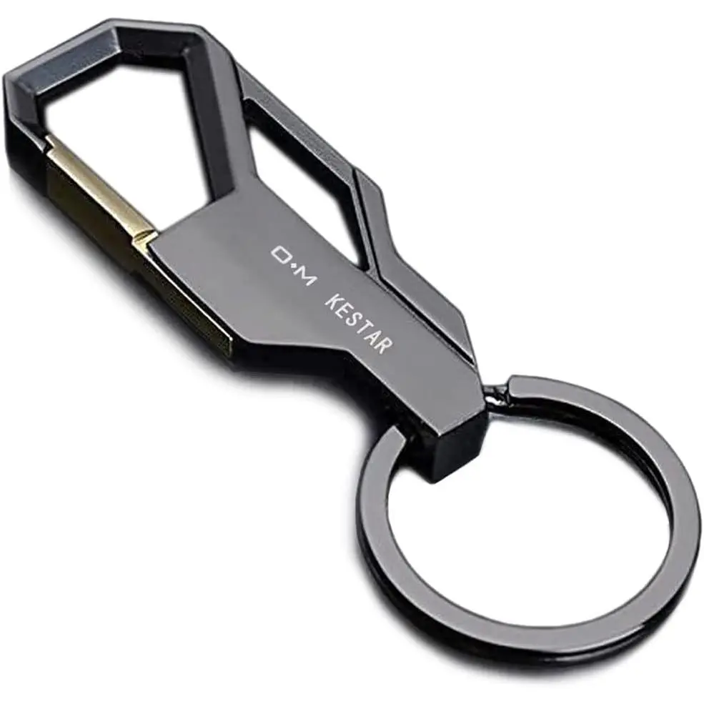 Car Key Chain Key Ring Business Keychain Car Key Ring Key Organization for Men and Women, Classic Black