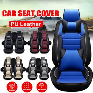 For 2006~2023 Toyota Tacoma Car Seat Cover For 5-Seats All-Season Faux Leather Anti-Scratch Front Rear Seat Protector Full Set,Automotive Interior Decoration