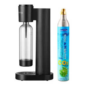 GreatWhip Sparkling Water Maker for Home with 1L BPA Caarbonating Bottle Fizzy Drink Bubbly Water Soda Maker Machine Diy Beverages Convenience