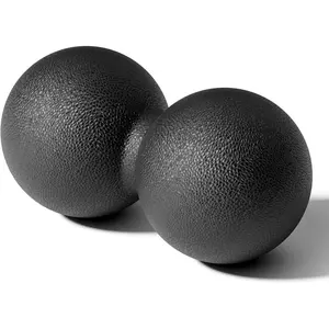 Hard Peanut Massage Ball - Dual Lacrosse Ball for Myofascial Release,Yoga & Deep Tissue Massage,Plantar Fasciitis and Acupoint Pressure Relief - Muscle Relaxer