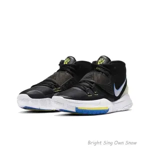 Kyrie 6 EP Black & White Stylish, Comfortable, Slip-resistant, Durable, Versatile Basketball Shoes