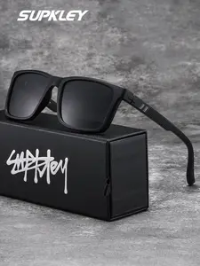 SUPKLEY Brand Upgrade Polarized Sunglasses, Uv400 Protection, Comfortable Square Frame TR Material, All Seasons Best Hiking Eyewear