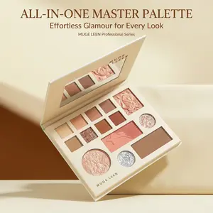 HERORANGE Year Of Tiger 3D Carved Eyeshadow Palette 8-in-1 Makeup Set Matte Shimmer Blush Highlighter Waterproof Long Lasting With Mirror Perfect For Christmas Halloween Valentine's Day Gifts Cosmetic Deep Winter Eyeshadow Palette！, 1 Piece Set, Glitter S