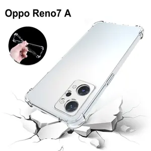 Oppo Reno 7a Japanese Edition Cph2353 Anti-Drop Transparent Air Cushion Silicone Case, Shockproof Protective Cover for Oppo Reno 7a