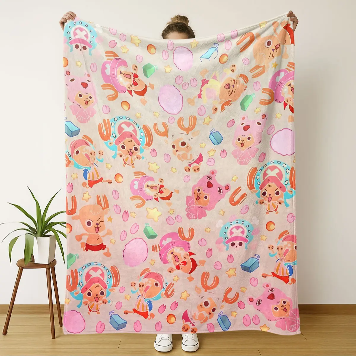 One Piece Themed Flannel blanket, Cozy Polyester Material for Comfort, Versatile Use Ideal for Naps, Perfect Gift for Friends and Family, Soft Blanket, Gift Blankets