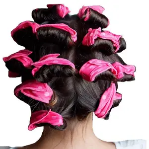 Lazy Person Hair Curler Set of 12, Polka Dot Hair Rollers, Sponge Creative Sleep Hair Rollers, Hair Styling Tool for Easy Hairstyles