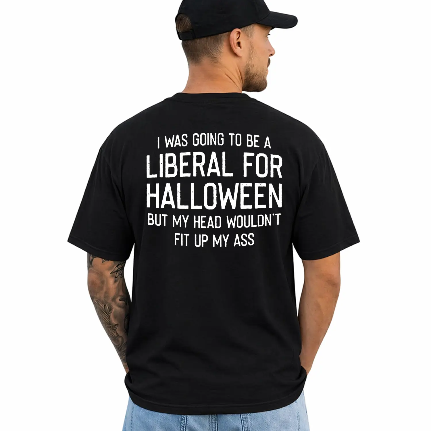 Liberal for Halloween Shirt, Short Sleeve Printed Graphic Shirt, Daily Casual Cotton Menswear