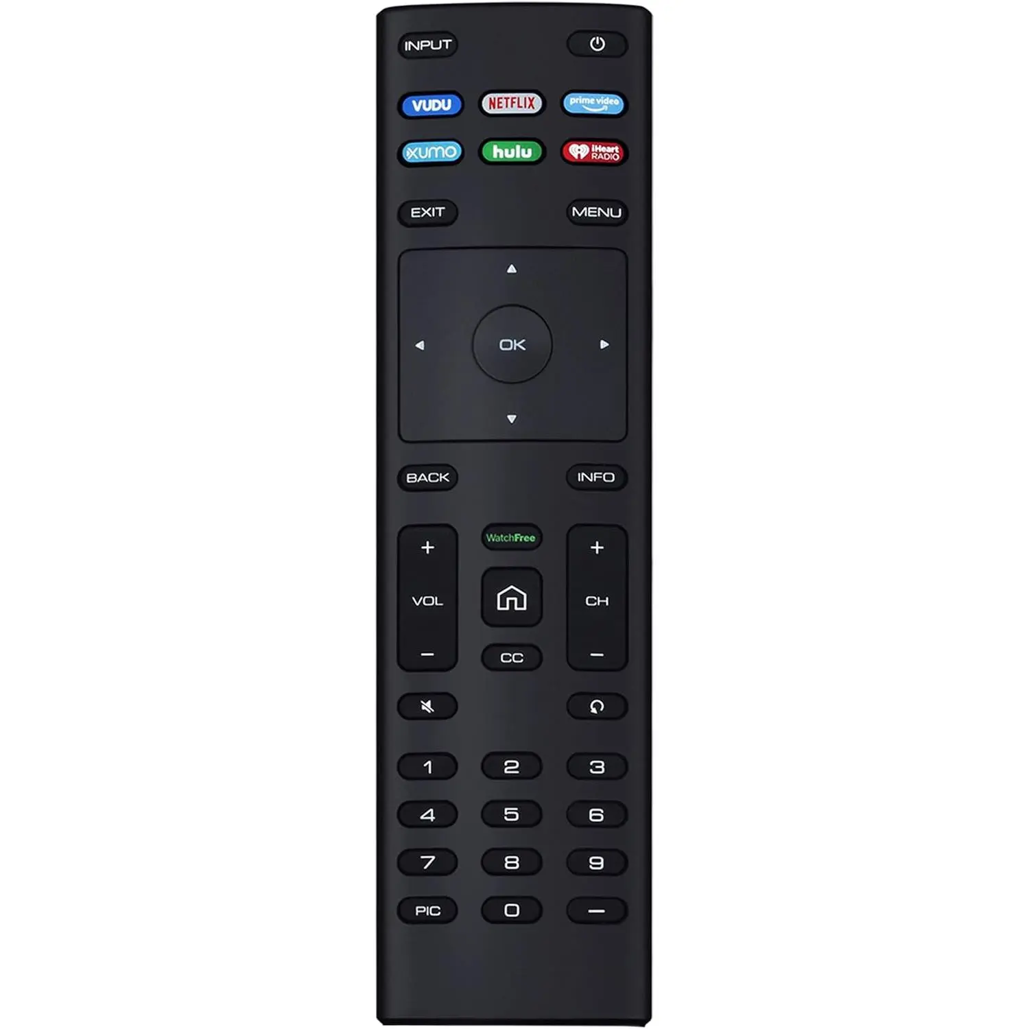 Universal Wireless Remote Control Replacement Accessory for VIZIO Smart TVs - ABS, New Battery, Plug-and-Play, 10m Range, Compatible with LCD, LED Displays