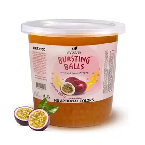Passion Fruit Boba Pearls, Passion Popping Boba Bursting Boba, Passion Bubble Tapioca Pearls For Bubble Tea (Passion Fruit, 7 LB 1 Pack)