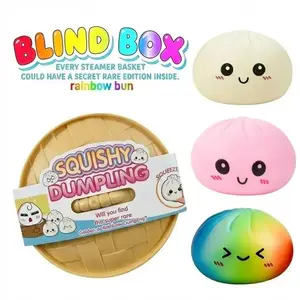 Expressive Giant Dumpling Soft Plush Blind Box, Mysecret Bun Stress Relief Toy, Soft Tpr Material, Surprise Open, Perfect Gift for Adults