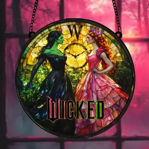 Elphaba and Glinda Besties Acrylic Suncatcher, Witches Of Oz Suncatcher, Wicked The Musical, Wicked Movie