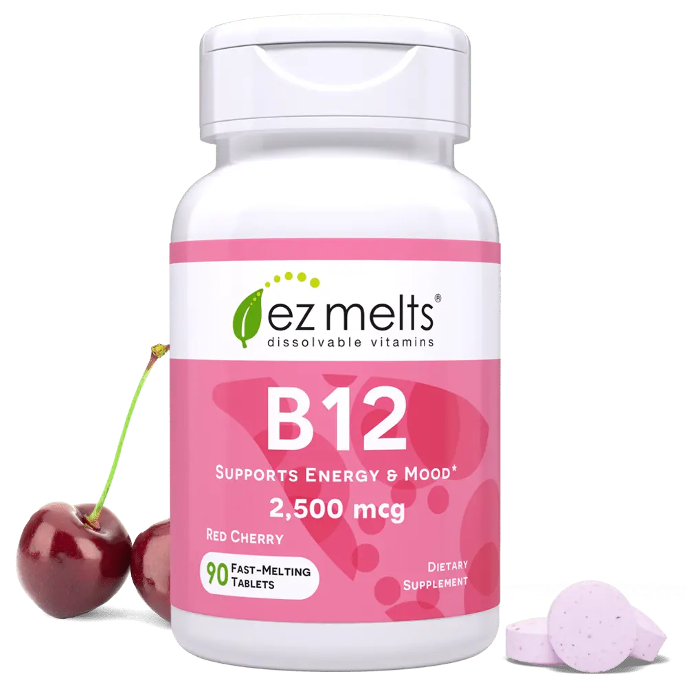 EZ Melts - Dissolvable, Vegan B12 Vitamin, Sugar-free