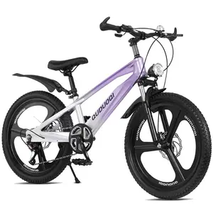 20" 7-Speed Mountain Bike with Magnesium Alloy Frame & Integrated Wheels - Lightweight Ride for Streets & Light Trails Maneuverability Vehicle