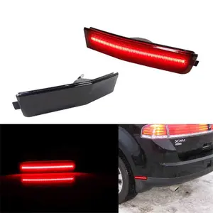 2PCS Smoked Lens Red LED Reear Side Marker Lights For Lincoln MKX 2007 2008 2009 2010 Replace OEM 7A1Z15A201A & 7A1Z15A201B