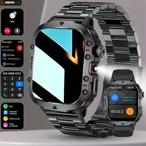 Smart Watch with LED Light, Wireless Calling/dialing, Multiple Sports Modes, Smartwatch for Fitness, Call and Message Alerts, Custom Wallpaper, Compatible with iOS/android
