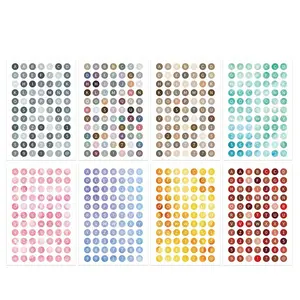 8 Sheets/set Alphabet and Number Stickers, 8 Color Set, DIY Decorative Stickers, Perfect for DIY, Journals, and Letter Numeric Design Projects