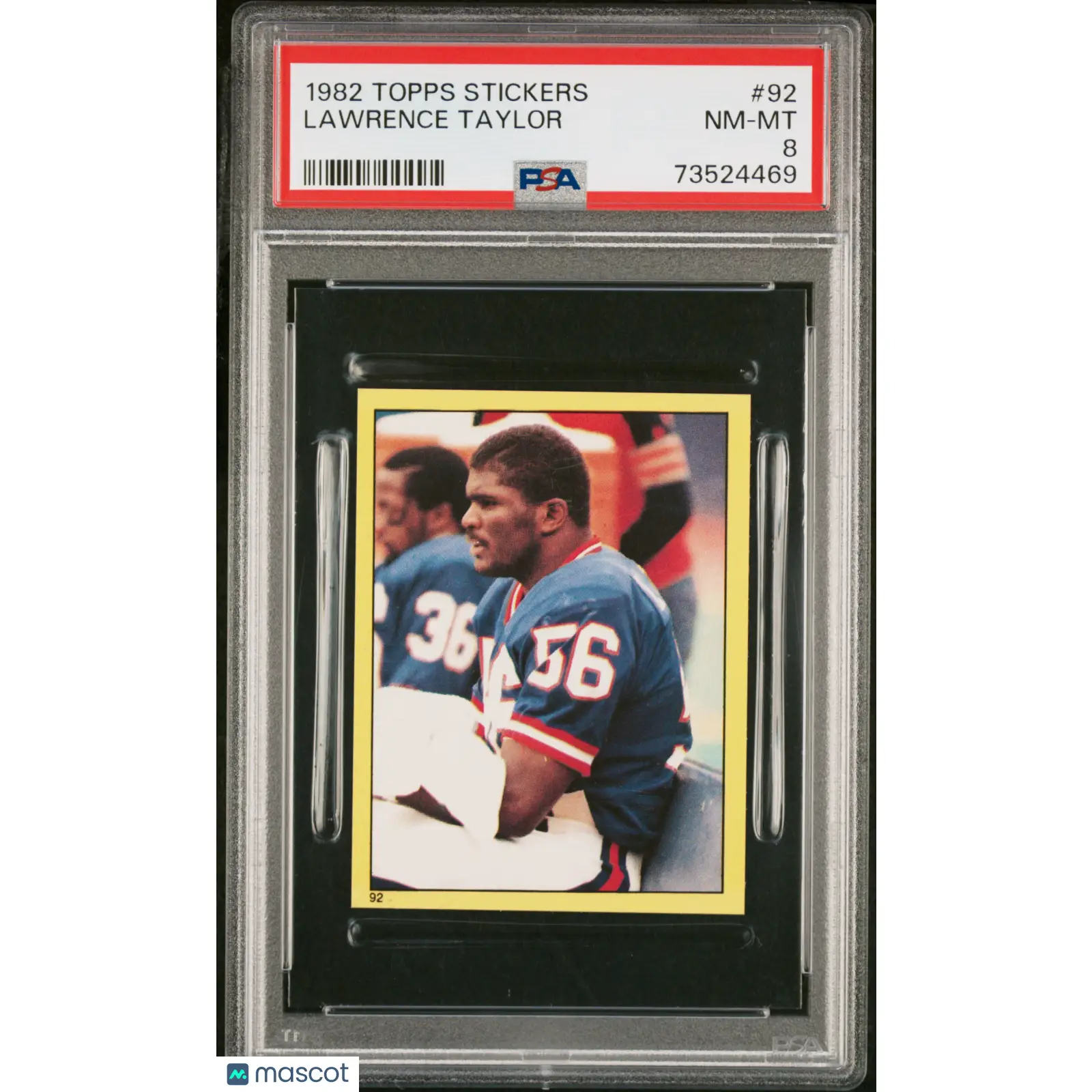 Lawrence Taylor PSA 1982 Topps Stickers Football #92 8 73524469
