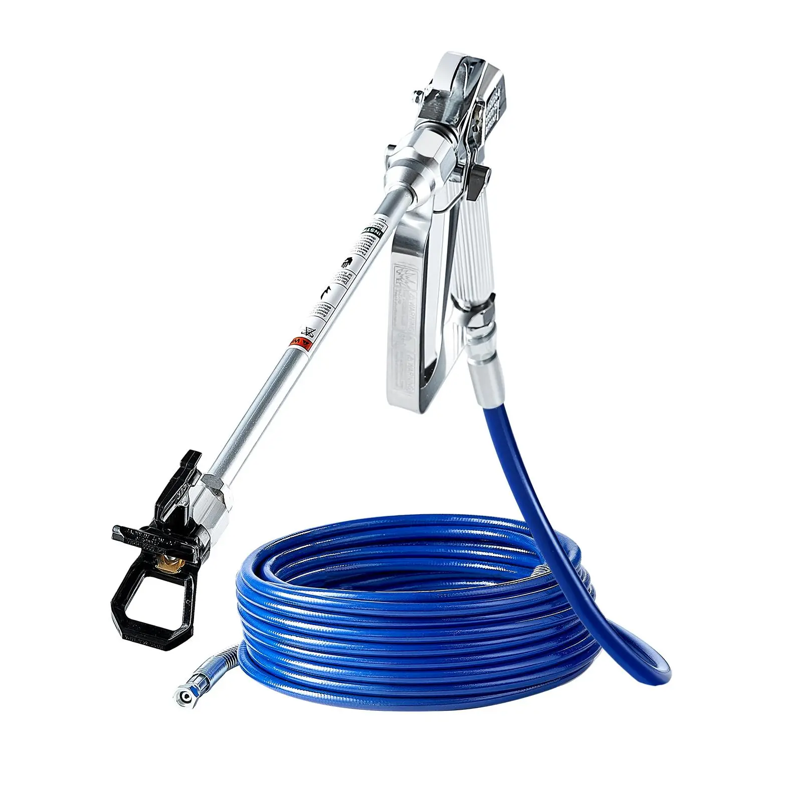 【Summerfinds】VEVOR Airless Paint Spray Gun and Hose Kit 3600PSI High Pressure Paint Sprayer Hose Set with 5 Tips211315417517623Swivel Joint Airless Spray Gun Kit with FiltersHose and Extension Rods, Heavy Duty, Multi-Surface Spray Guns