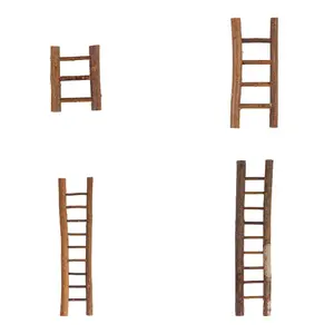 Mini Christmas Ladder Window Display Ladder Party Favors Ornaments Artwork for Bedroom Coffee Table Christmas Holiday Decoration Decor