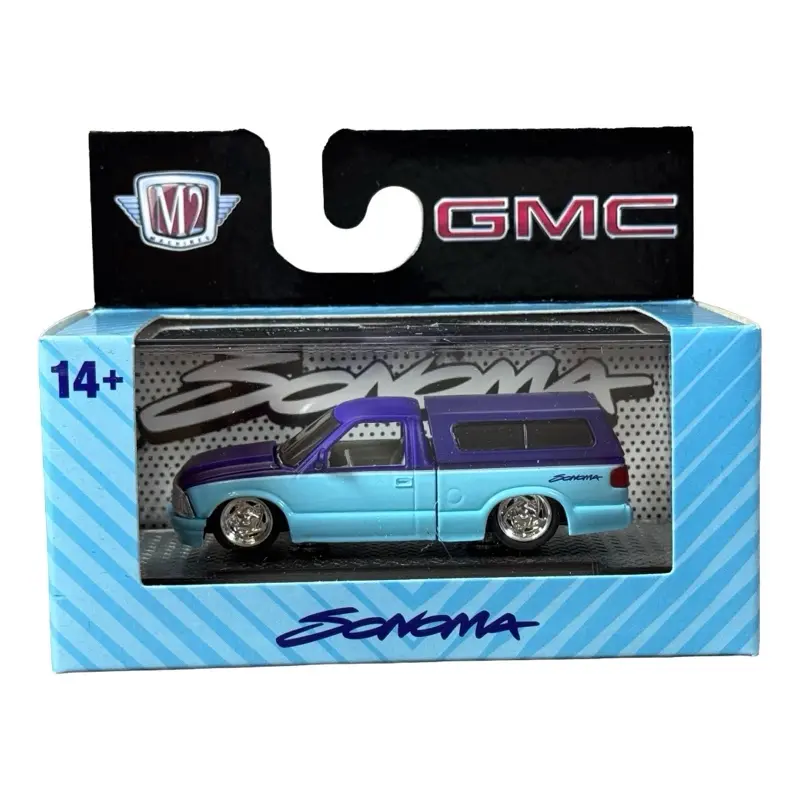 M2 Machines 1995 GMC Sonoma 15 Street Custom Purple & Blue Diecast Truck