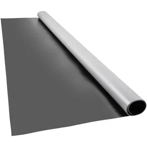 VEVOR Dance Floor,  6.6x11.8ft Dance Floor Roll, 0.06in Thick PVC Vinyl Dance Floor, Black/Grey Reversible Portable Dance Floor, Non-Slip Dance Flooring, Ballet Dance Floor for Jazz, Pop, Lyrical Style