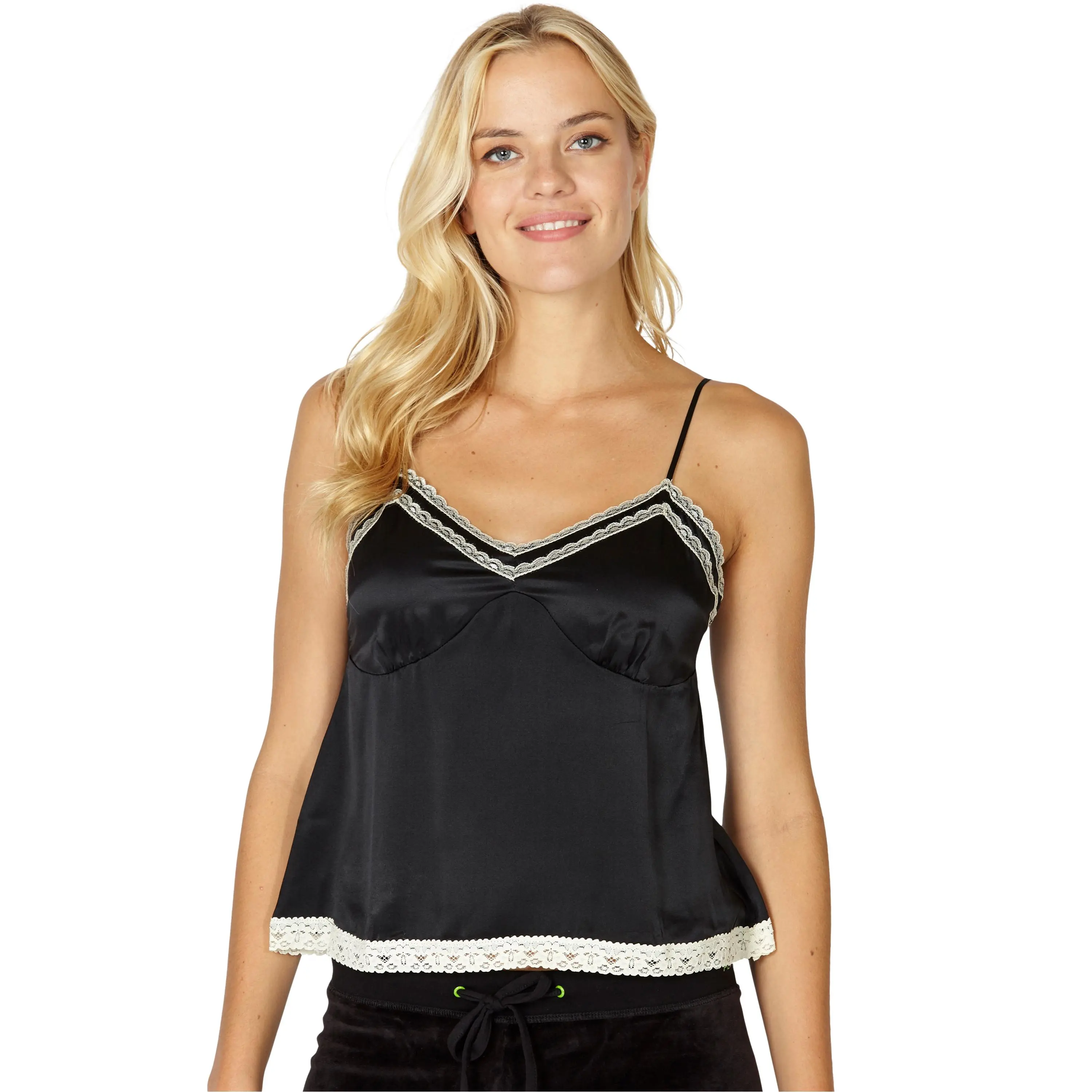 Intimo Women's Silk Spaghetti Strap Lingerie Sleep Cami - Elegant Evening Wear - 33005