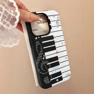 Musical note piano Suitable for iPhone 16, 15, 14, 13, 12, 11 Case Perfect Gift Smart Phone Case iPhone 16 pro max cases Anti fall protective cover