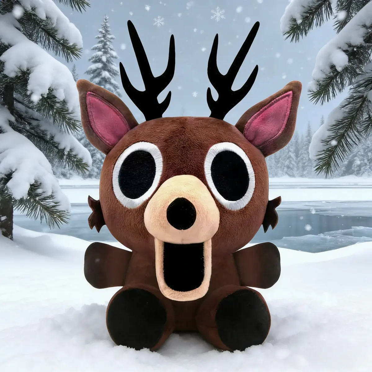 9.8in 99 Nights in The Forest Deer Stuffed Animal - Stuffed Animal Collectibles, Durable Deer Figure, Video Game Fans' Adult-Kid Gift, House Decoration