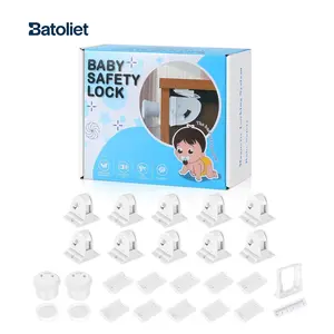 Magnetic Cabinet Locks,Cabinet Locks,Baby Safety Lock 10 Pack Magnetic Cabinet Locks For Child Safety Invisible Design Powerful Magnetic Lock Easy Adhesive Installation No Tools Required Childproof Latches Pack High Chair Nursery
