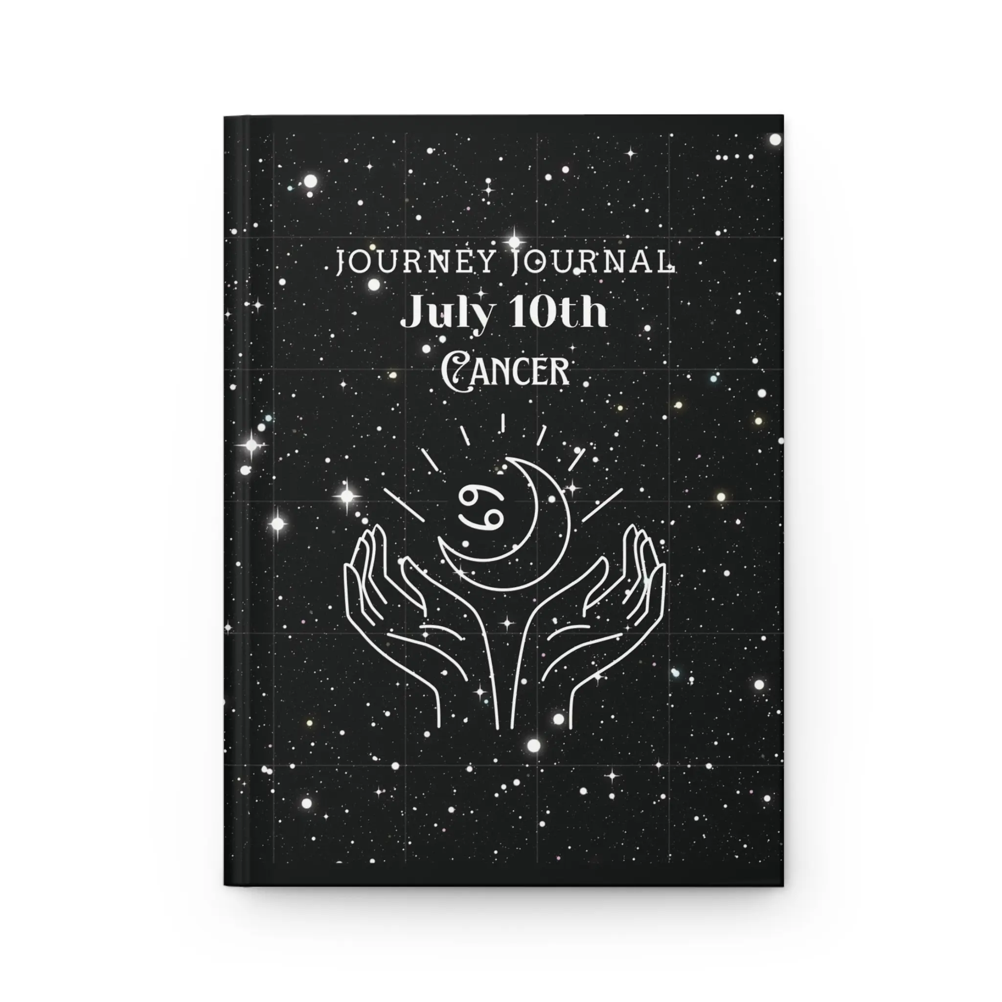 Astrology Journal - Cancer Journey Journal, Cosmic Diary, July 10th Celebration Gift, Personalized Astrology Notebook, Space-themed [...]