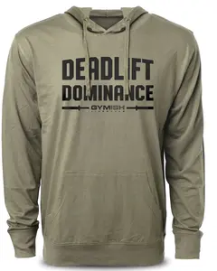 138. Deadlift Dominance Funny Workout Gym Hoodie for Men