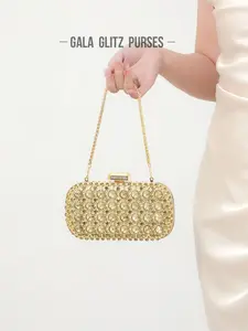 Elegant Crystal Evening Handbag, Luxury Women's Purse, Fashion Lipstick & Perfume Bag, Handmade Metal Diamond Clutch for Parties