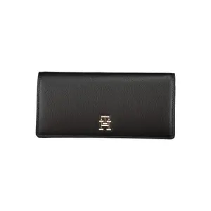 Tommy Hilfiger Black Polyurethane Wallet